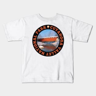 Cuyahoga Valley National Park circle Kids T-Shirt